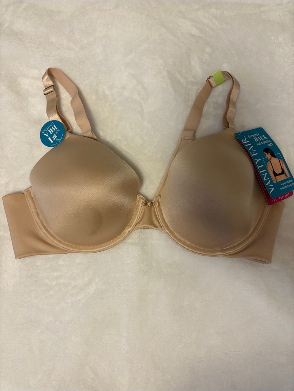 Vanity Fair Beige Seamless Molded T-Shirt Bra